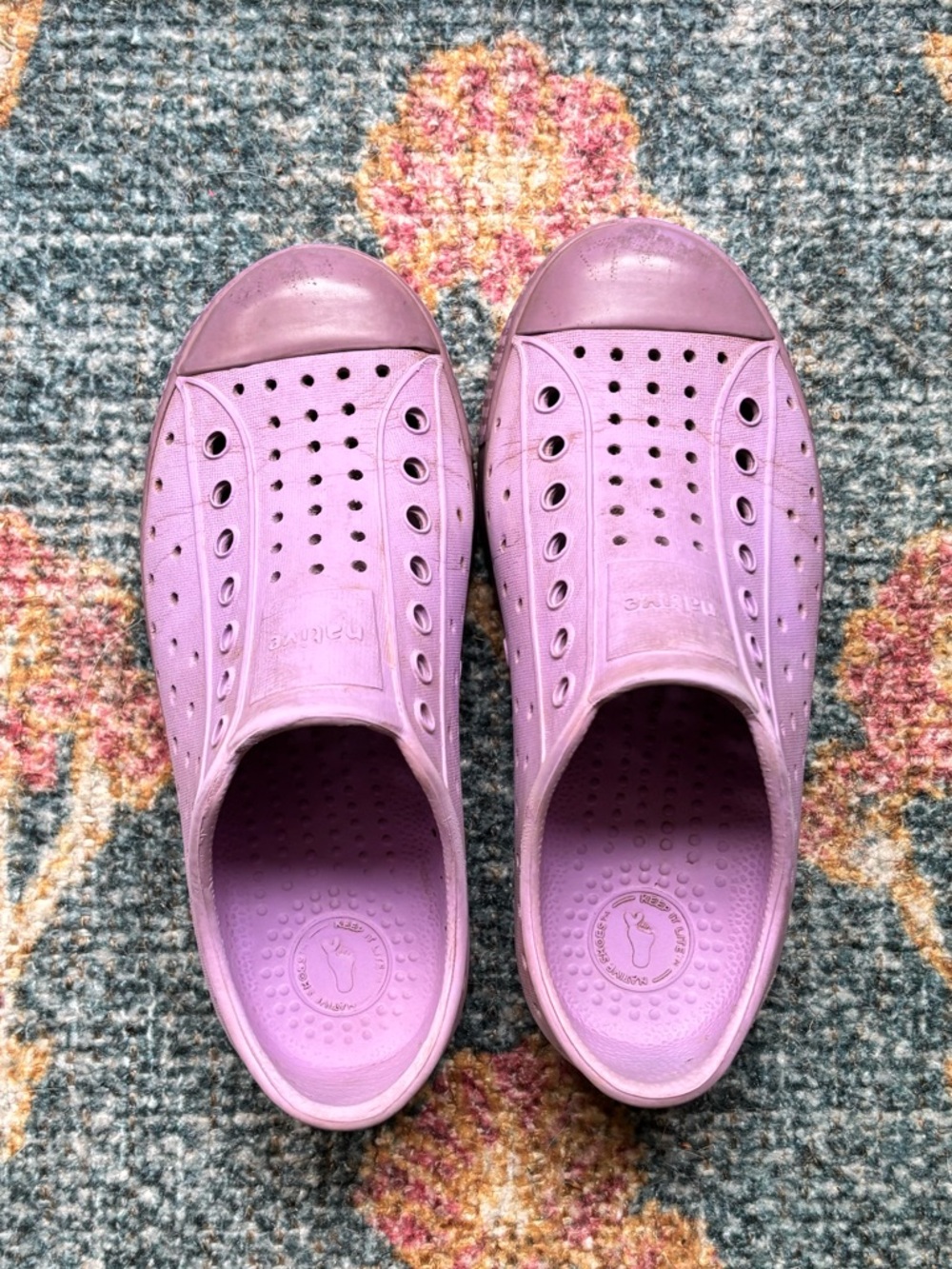 Native Kids Shoes in Lavender/Purple